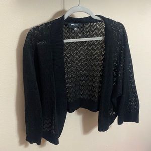 Black cropped cardigan size 3X